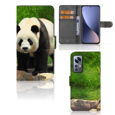 Xiaomi 12 | 12X | Telefoonhoesje | Met pasjeshouder | Panda