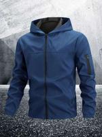 Bon&Bon Manfinity Homme Men's Blue Zippered Hoodie Jacket - Regular Fit Blue / M