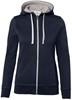 Hakro 255 Women's hooded jacket Bonded - Blue/Silver - S