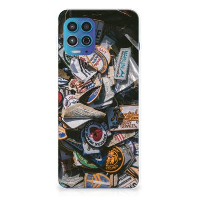 Motorola Moto G100 | Siliconen hoesje | met foto Badges