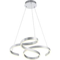 LED Hanglamp Rond 52W Warm Wit 3000K Dimbaar - Mat Grijs Aluminium