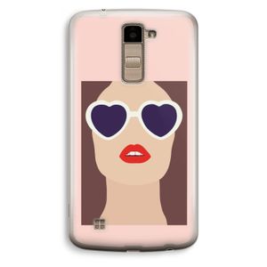 Red lips: LG K10 (2016) Transparant Hoesje