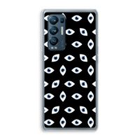 Eyes pattern: Oppo Find X3 Neo Transparant Hoesje Eyes pattern: Oppo Find X3 Neo Transparant Hoesje