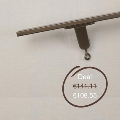 Tweedekans Trapleuning rechthoekig 40x10 mm brons