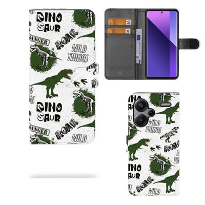 Telefoonhoesje | Met pasjeshouder | voor Xiaomi Redmi Note 13 Pro Plus Dinosaurus
