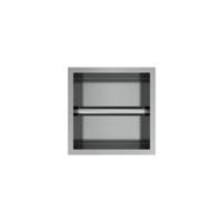 Hotbath &More Inbouwnis en Borstelgarnituur - 16 x 16 x 126 cm - RVS 316