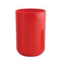MSV Badkamer drinkbeker Porto - PS kunststof - rood - 7 x 10 cm   -