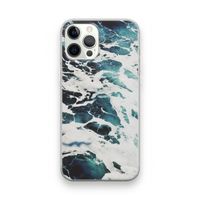 Golven: iPhone 12 Pro Transparant Hoesje Golven: iPhone 12 Pro Transparant Hoesje