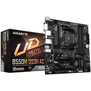 Gigabyte B550M DS3H AC Moederbord Socket AMD AM4 Vormfactor Micro-ATX Moederbord chipset AMD® B550