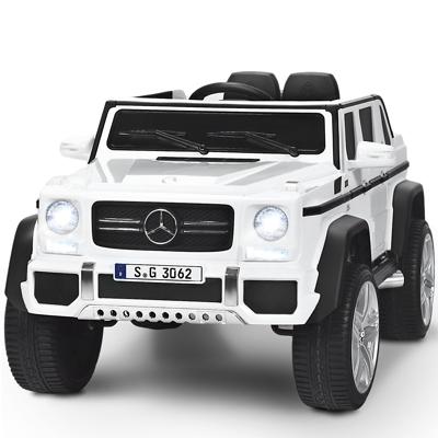 12V Kinderauto met 2,4G Afstandsbediening met Muziek en LED Verlichting Wit 115 x 67 x 57 cm Wit