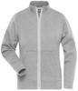 James & Nicholson JN1809 Ladies´ Doubleface Work Jacket -SOLID- - /Grey-Heather - 3XL