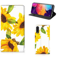 Smart Cover voor Samsung Galaxy A50 Zonnebloemen