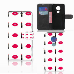 Motorola Moto G7 Power Telefoon Hoesje Lipstick Kiss