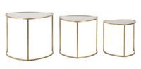 SALONTAFEL DRIEHOEK SET 3 PZ CM Ø 60X50-50X45-40X40 SALONTAFEL DRIEHOEK SET 3 PZ CM Ø 60X50-50X45-40X40