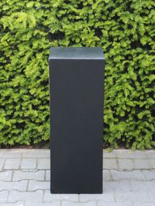 Sokkel light cement, zwart, 80x40x40 cm