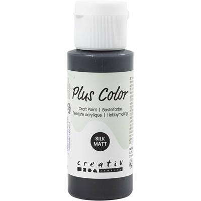 Creativ Company Plus color acrylverf zwart, 60ml