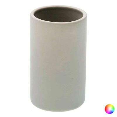 Tandenborstelhouder Keramisch 6,5 x 6,5 x 11 cm Kleur Grijs