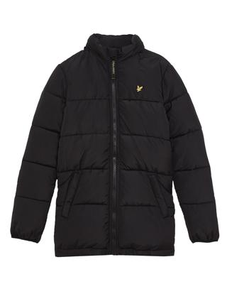 Lyle & Scott winter winterjas jongens - zwart - puffer, gewatteerd