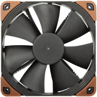 Noctua NF-F12 PC-ventilator Zwart (b x h x d) 120 x 120 x 25 mm