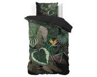 Sleeptime Dark leaves Groen 140 x 200/220 cm