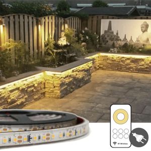 14 meter warm witte led strip voor buiten complete set