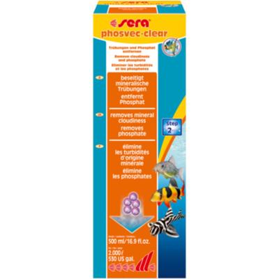 Sera Phosvec·Clear 500ml - Kristalhelder Aquariumwater & Algenpreventie Fosfaatverwijderaar