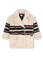 SONIA RYKIEL ENFANT manteau à logo brodé - Tons neutres