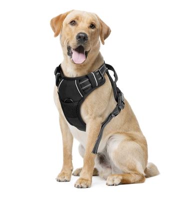 Anti trek hondentuig zwart L Anti trek hondentuig zwart L