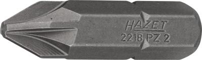 HAZET Bit 2218-PZ2 · 5/16 inch (8 mm) zeskant massief · Pozidriv-profiel PZ · SW PZ2