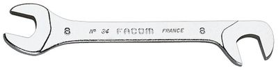 Facom steeksleutel micromechanica, bek 15° en 75° gebogen 9 mm - 34.9