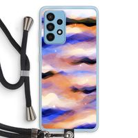 Donkere Wolken: Samsung Galaxy A52 Transparant Hoesje met koord