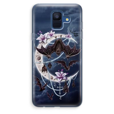 Vleermuizen Maan: Samsung Galaxy A6 (2018) Transparant Hoesje