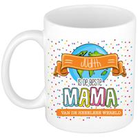 Naam mok mama Judith - wit - de beste - keramiek - 300 ml - Moederdag/verjaardag