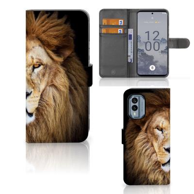 Nokia X30 | Telefoonhoesje | Met pasjeshouder | Leeuw