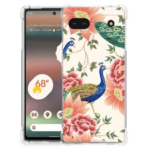 Case Anti-shock voor Google Pixel 6A Pink Peacock