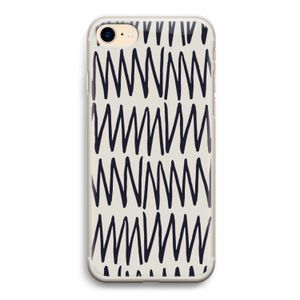 Marrakech Zigzag: iPhone 7 Transparant Hoesje