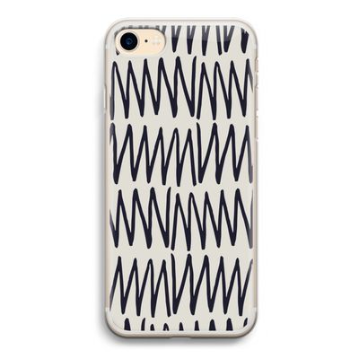 Marrakech Zigzag: iPhone 7 Transparant Hoesje