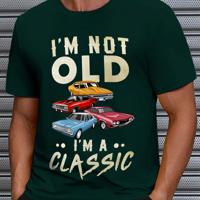 Bon&Bon Men's Black Graphic T-Shirt - Casual Round Neck Slogan Tee Dark Green / S