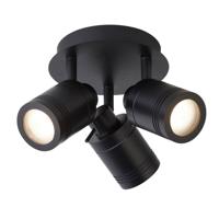 Searchlight Badkamer plafondspotSamson 3-lichts zwart - 6603BK