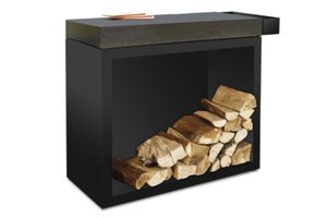 OFYR | Butcher Block Storage 90 Black | Donker Grijs Keramiek