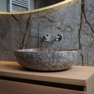 Waskom Loutro Elleni T Rechthoek 57x40.5x13.5 cm Marmer Taupe