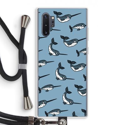 Narwhal: Samsung Galaxy Note 10 Plus Transparant Hoesje met koord