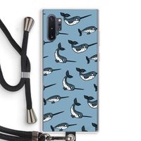 Narwhal: Samsung Galaxy Note 10 Plus Transparant Hoesje met koord