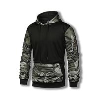 Voor heren Trui met capuchon Zwart Capuchon Kleurenblok Camouflage Kleur Lapwerk Zak Sport Outdoor Dagelijks Feestdagen Streetwear Basic Casual Lente Herfst Kleding Hoodies Sweatshirts Lightinthebox - thumbnail