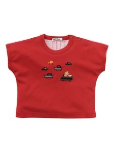 familiar t-shirt à broderies - Rouge