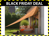 Schaduwdoek 5 x 5 x 5 Meter - Met ophangringen in de hoeken - Driehoek