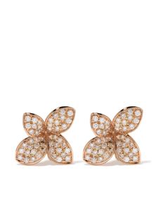 Pasquale Bruni boucles d'oreilles Petit Garden en or rose 18ct ornées de diamants