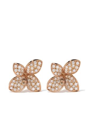 Pasquale Bruni boucles d'oreilles Petit Garden en or rose 18ct ornées de diamants