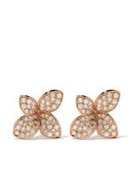 Pasquale Bruni boucles d'oreilles Petit Garden en or rose 18ct ornées de diamants - thumbnail