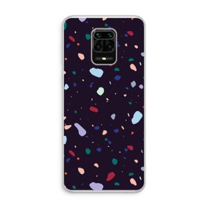 Dark Rounded Terrazzo: Xiaomi Redmi Note 10 Lite Transparant Hoesje
